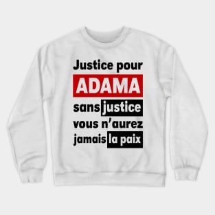 Justice Pour ADAMA Crewneck Sweatshirt